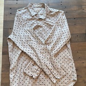 Men’s J Crew Floral Print Slim Fit Button Down Size Large